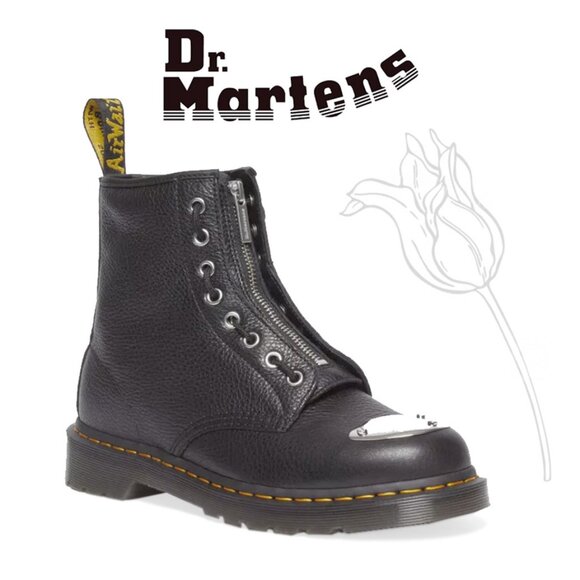 DR MARTINS 1460 Lunar Milled Leather Boot - Picture 1 of 12